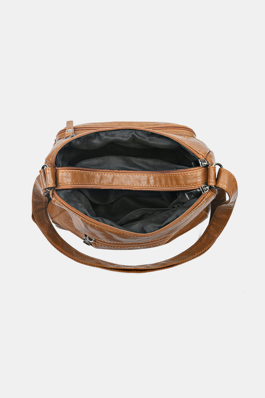 Strukturierte elegante Schultertasche für Damen