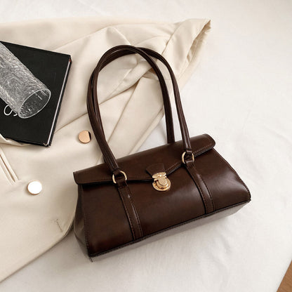 Vegane Leder Vintage Schultertasche