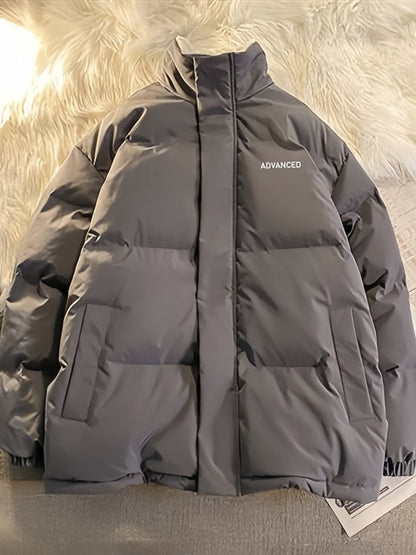 Damen Steppjacke Kurz Mit Hohem Kragen Und Reißverschluss