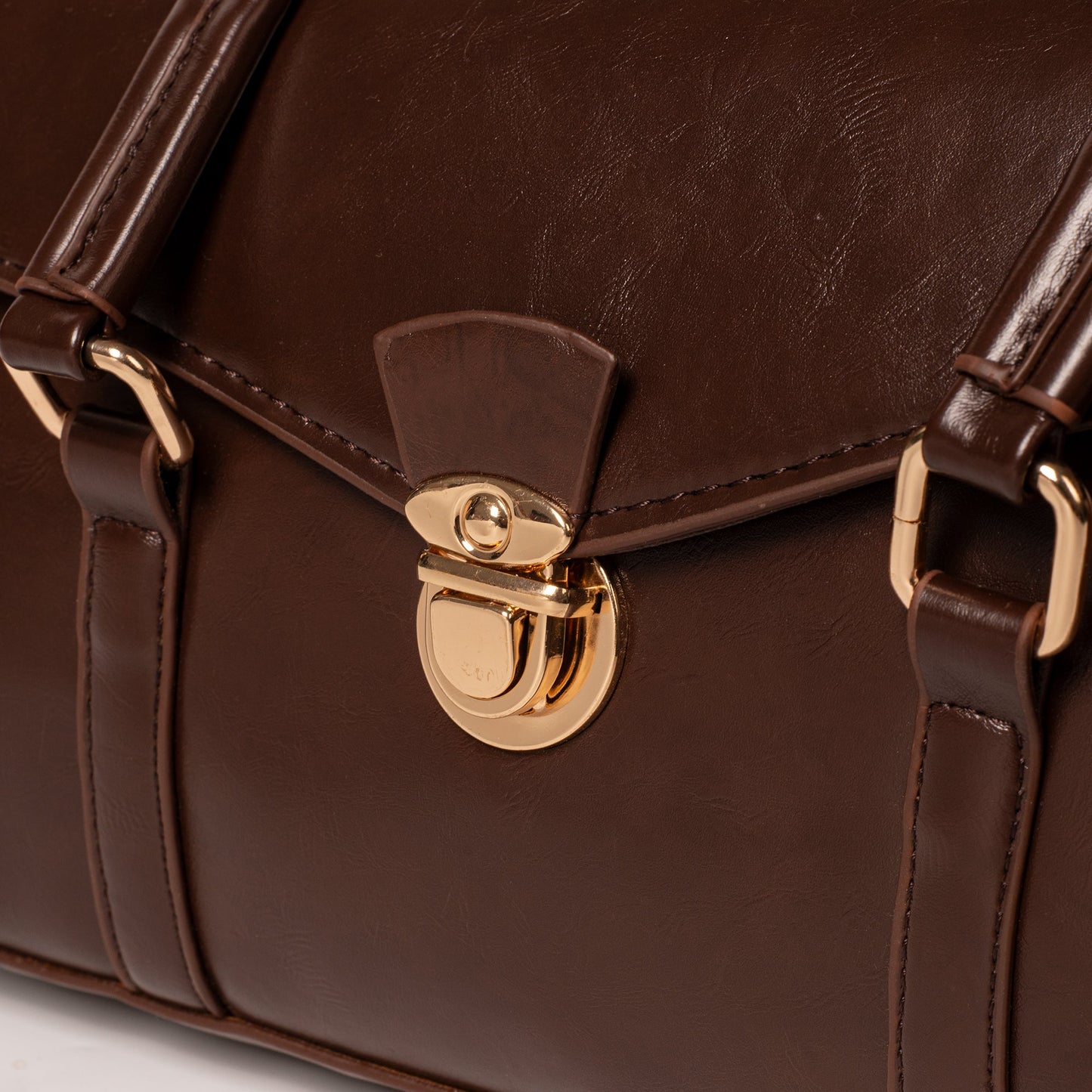 Vegane Leder Vintage Schultertasche