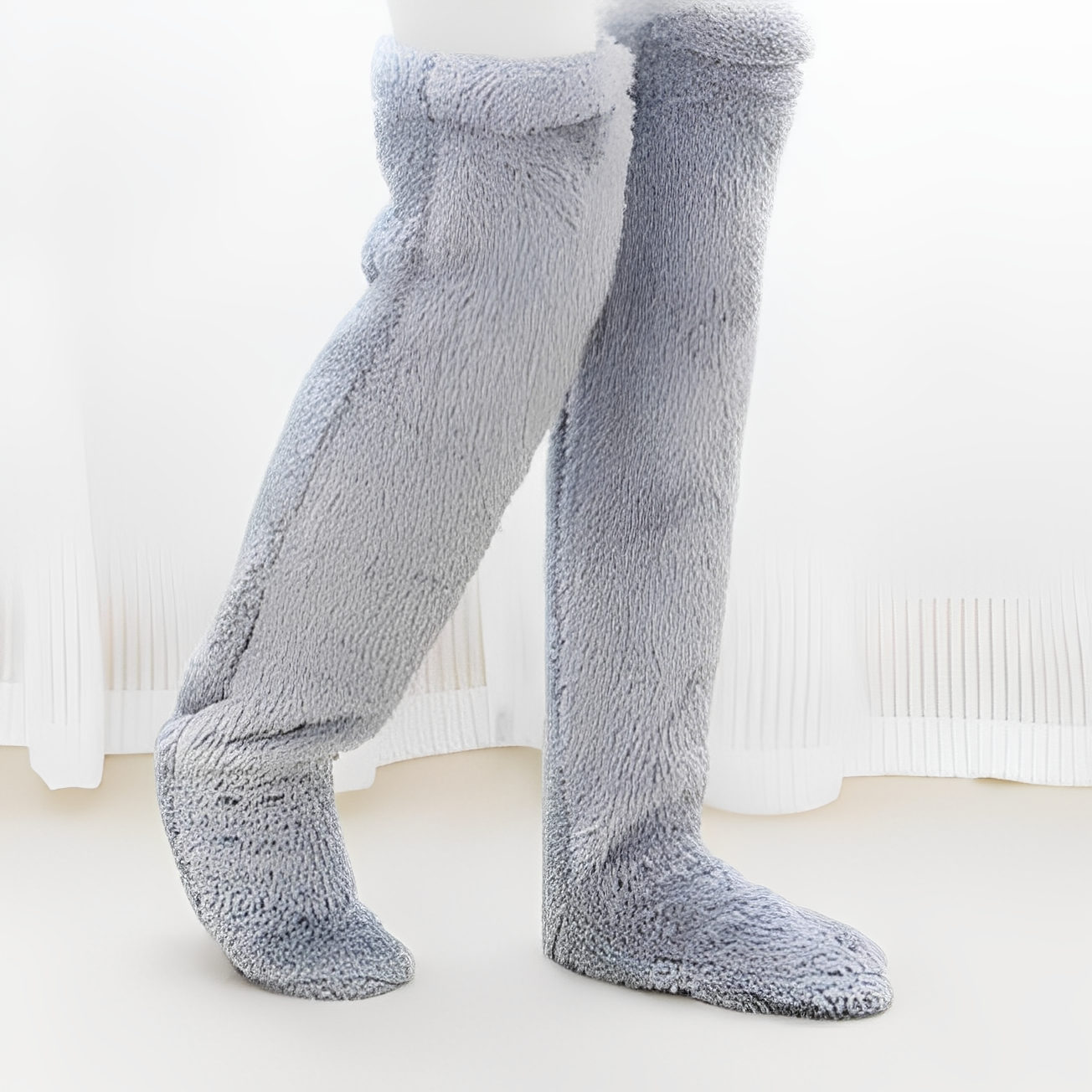 Damen warme Overknee-Wintersocken