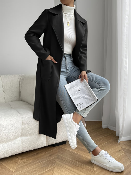 Trenchcoat mit Gürtel und Taschen für Damen