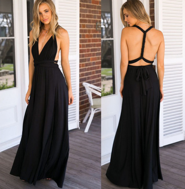 Multifunktionales Stretch-Wickelkleid für Damen