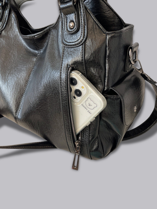 Geräumige Tote Bag mit Reißverschlüssen für Damen