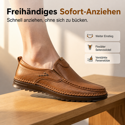 Rückansicht der Herren-Loafer für Büro und Freizeit
