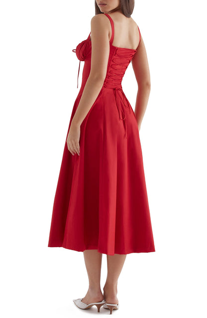 Florales Bustier Midriff Cutout Bodycon Kleid