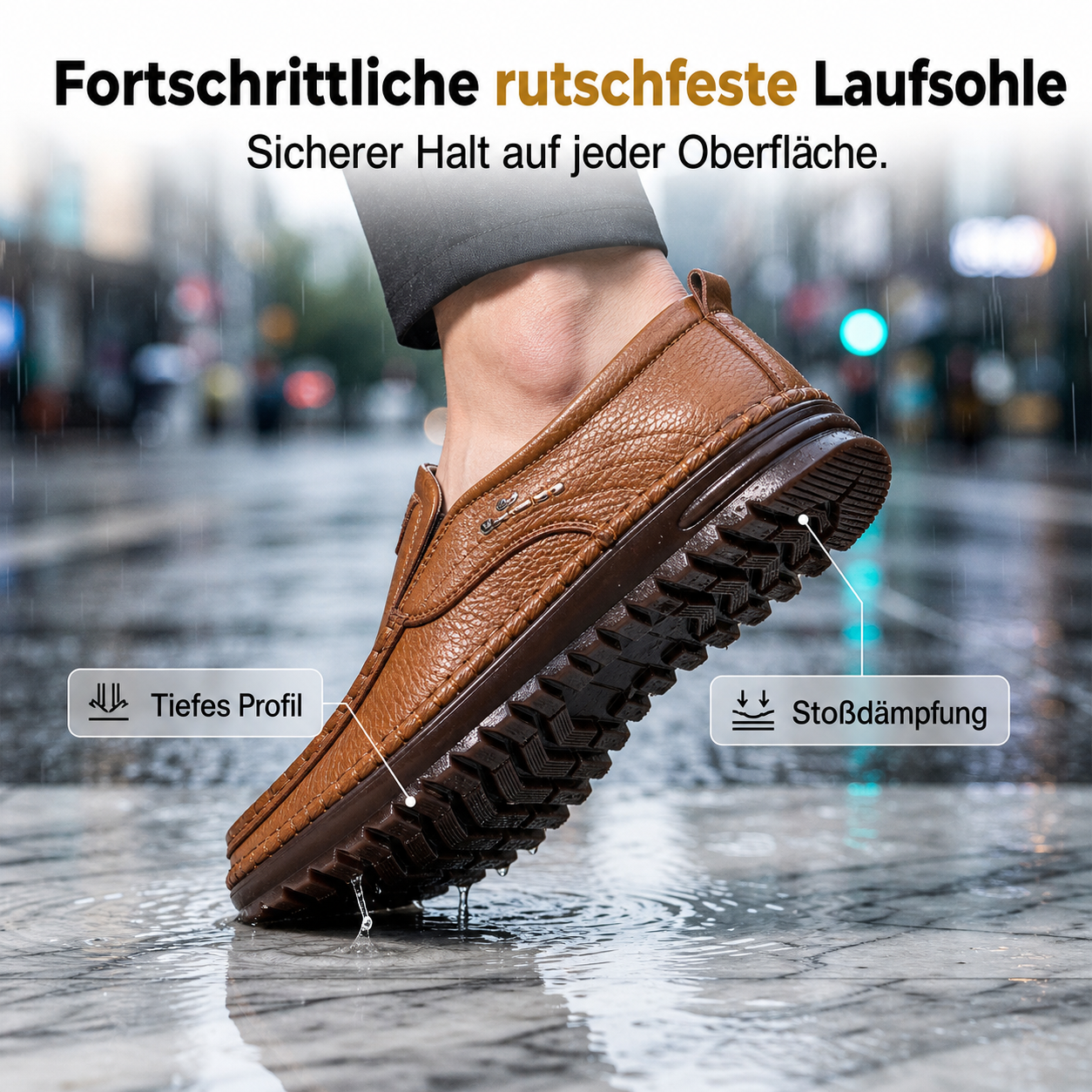 Paar klassische Herren-Loafer für vielseitige Alltagslooks
