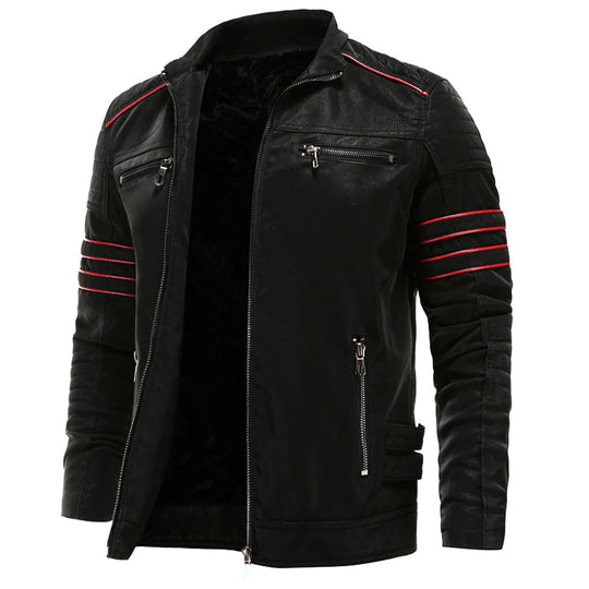 Herren Lederjacke Im Raging Claw Design