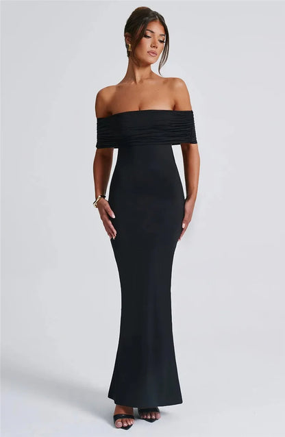 Trägerloses, rückenfreies, sexy Maxikleid
