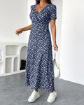 Elegantes bedrucktes Bodycon-Midikleid