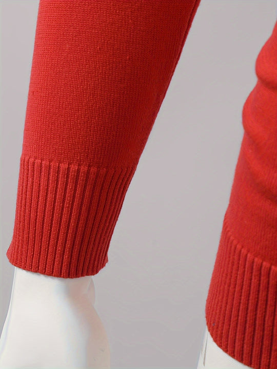 Weihnachtspullover mit Rentier- und Tannenbaum-Motiv für Herren