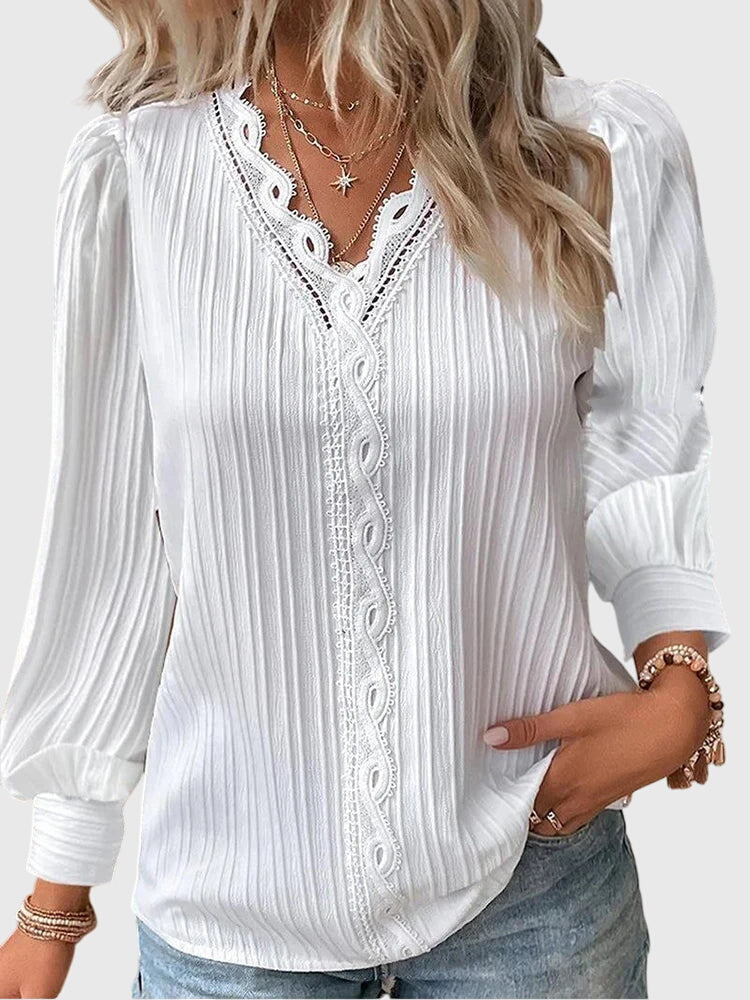 Elegante Damenpulloverbluse