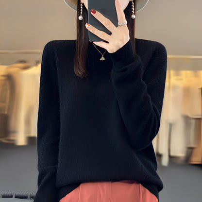 Eleganter Damenpullover aus Kaschmir, weicher Strickpullover
