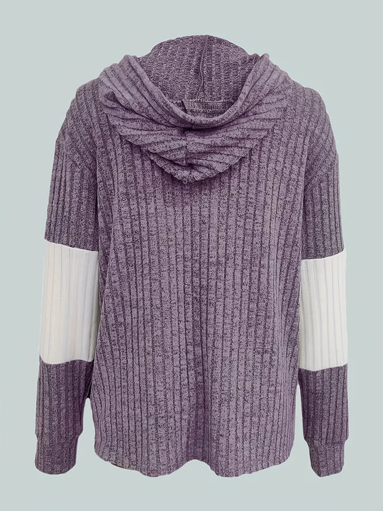 Elegante Kapuzenjacke mit Reißverschluss für Damen