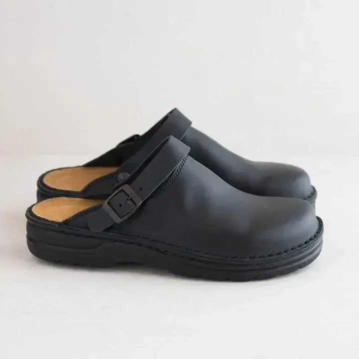 Herren Clogs Mit Verstellbarem Riemen Und Klassischem Design