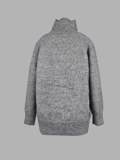 Damen Rollkragenpullover Mit Lockerem Schnitt