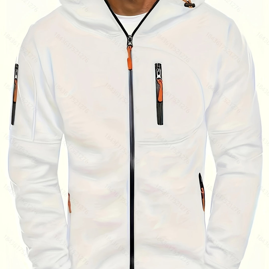 Sportliche Kapuzenjacke mit Reißverschluss für Herren
