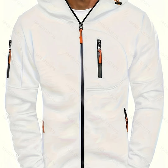 Sportliche Kapuzenjacke mit Reißverschluss für Herren