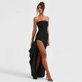Elegantes Rückenfreies Kleid mit Seitenschlitz für Damen