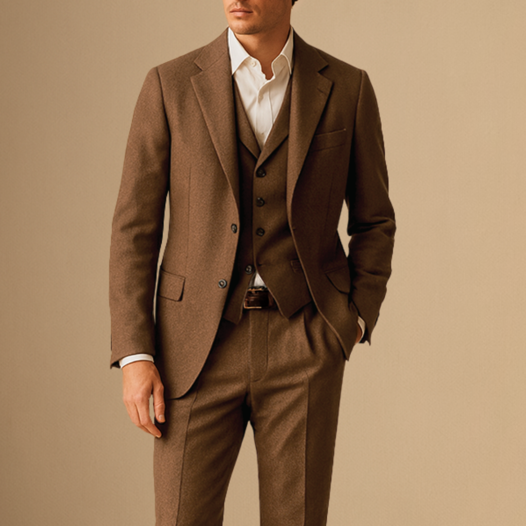 Herren Anzug Dreiteilig Im Vintage Stil