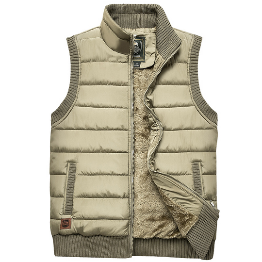 Herren Fleece Bodywarmer Mit Stehkragen