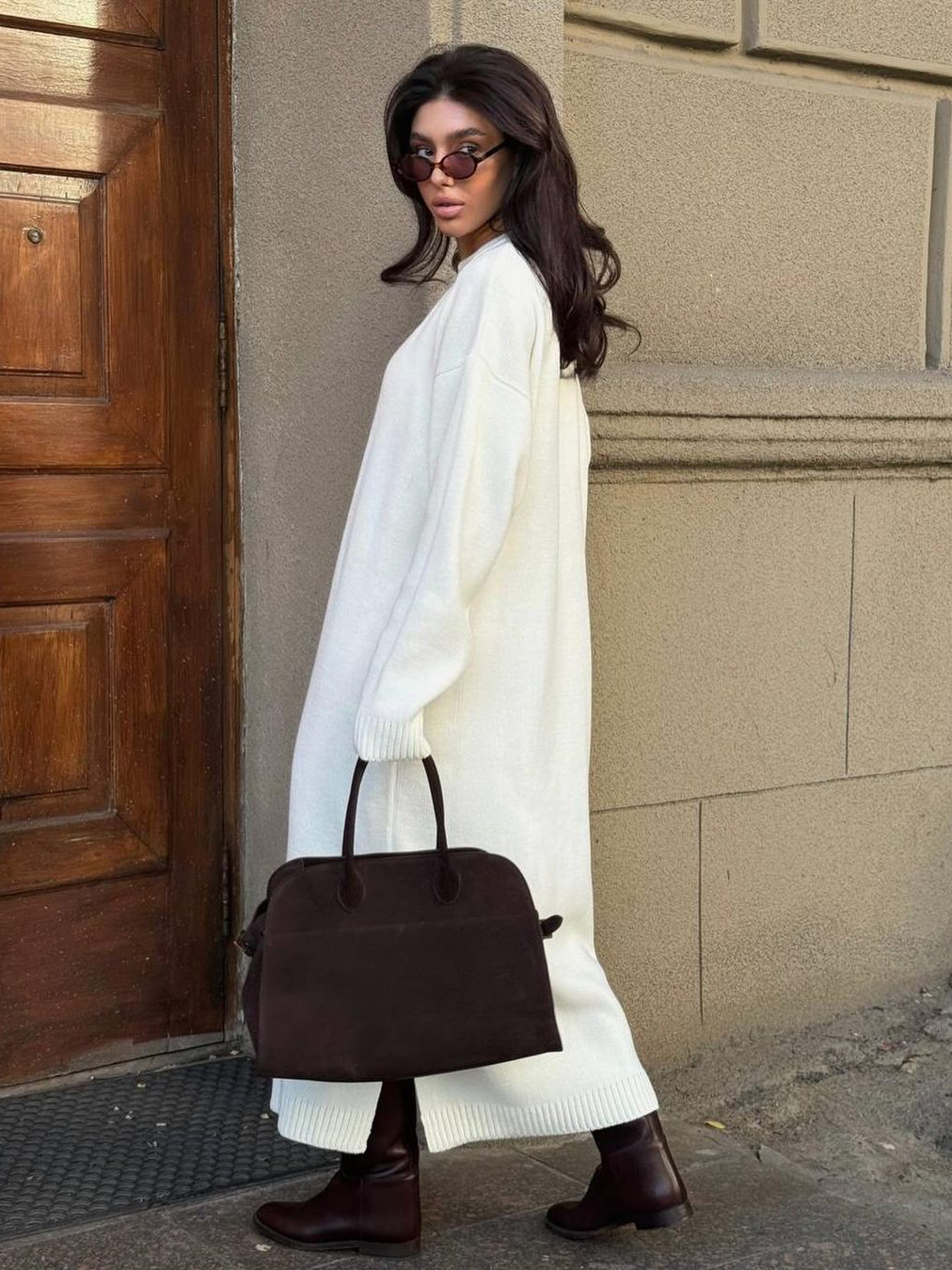 Damen Strick Set Zweiteilig Mit Minimalistischem Design