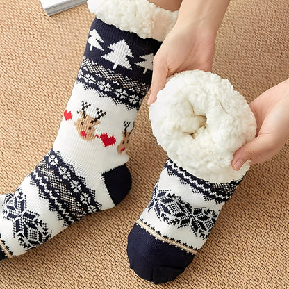 Gemütliche warme Weihnachtssocken für Damen