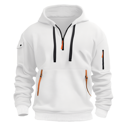 Herren Casual Halb-Reißverschluss Hoodie Pullover
