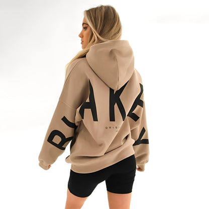 Damen Warmer Hoodie mit Trendigem Grafikdruck