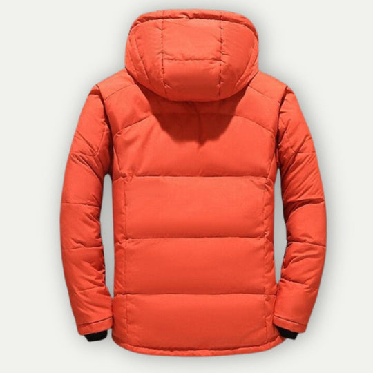 Herren Daunenjacke Mit Klassischem Schnitt Für Winter