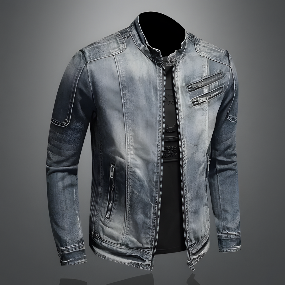 Herren Retro Jeansjacke