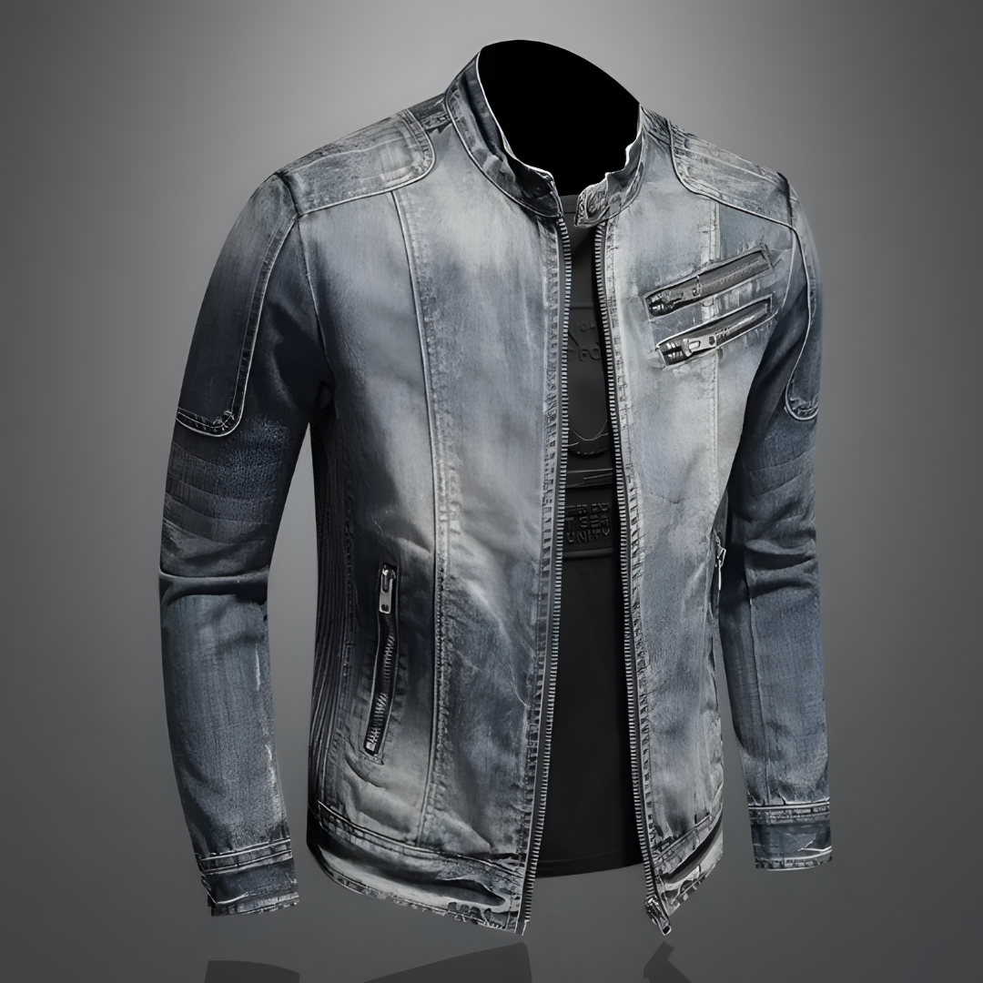 Herren Retro Jeansjacke