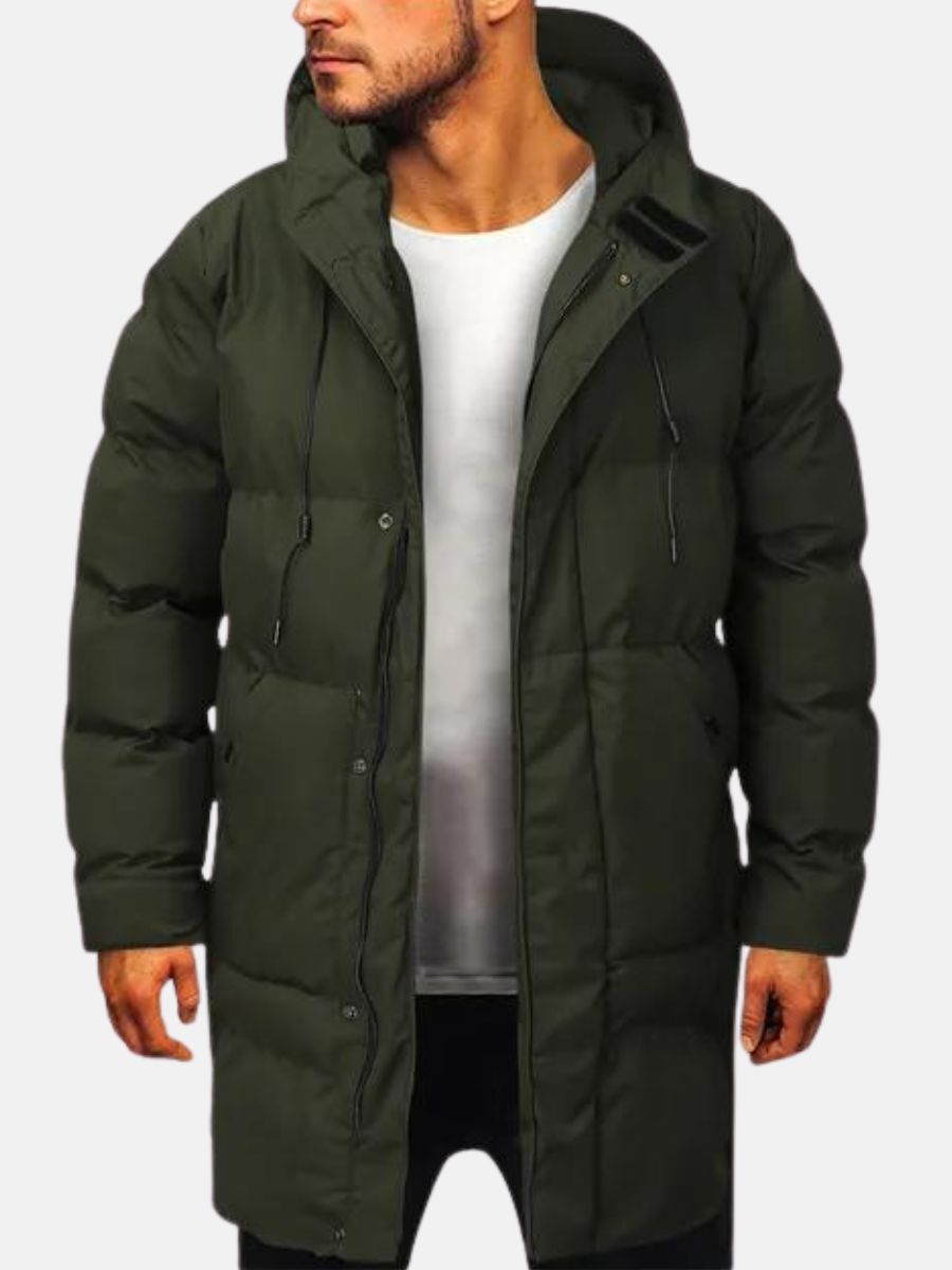 Herren Parka Jacke Mit Wattierung Für Wintertage