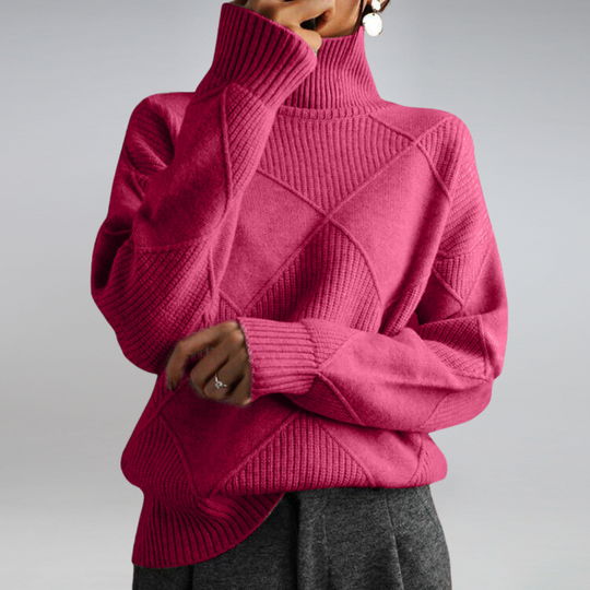 Rollkragenpullover aus Kaschmir mit klassischem Design für Damen