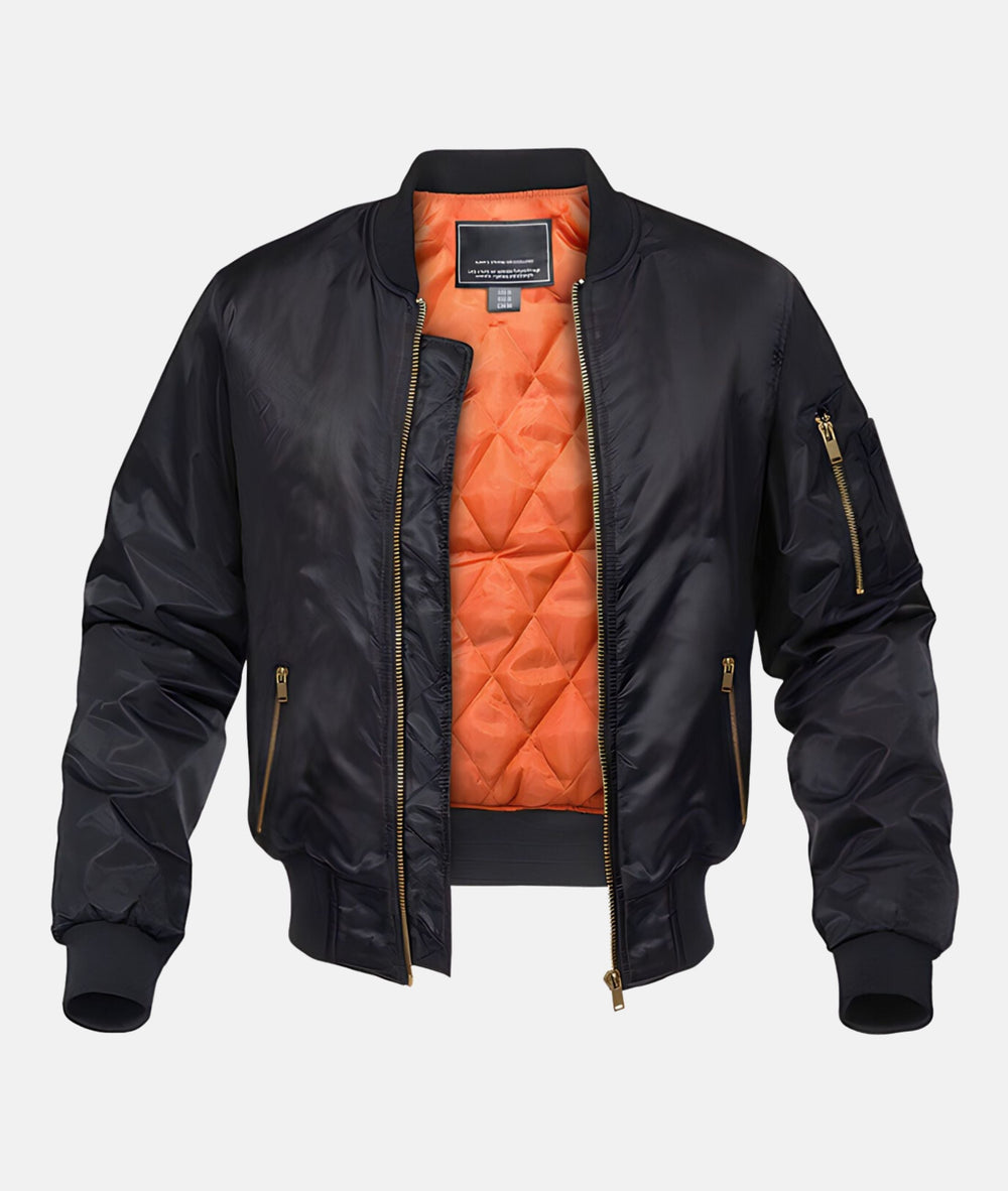 Herren Bomberjacke Mit Klassischem Pilotenstil