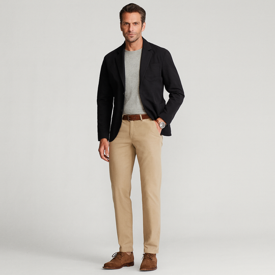 Herren Blazer Style Windbreaker Mit Taschen