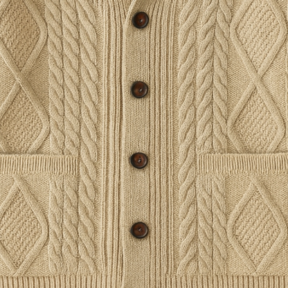 Herren Cardigan Mit Klassischem Design
