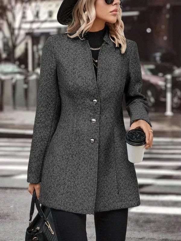 Damen Langärmeliger Trenchcoat – Stilvoll & Zeitlos