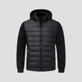 Herren Hybrid-Winterjacke Mit Kapuze