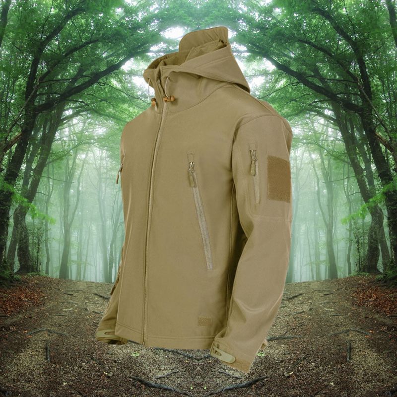 Herren Outdoor Jacke Mit Taschen Und Kapuze