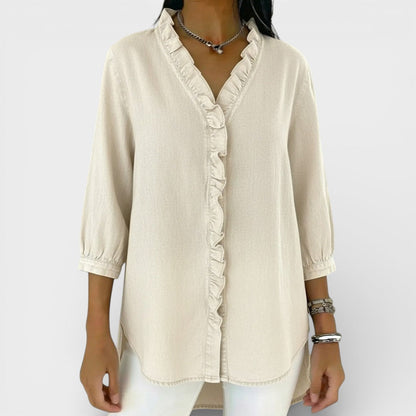 Elegante Bluse mit Rüschen für Damen