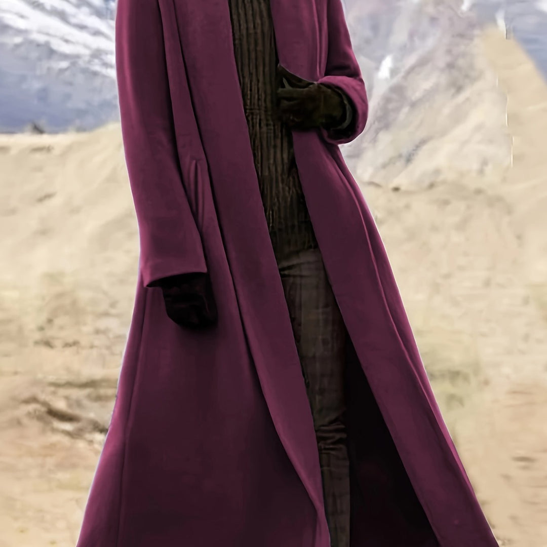 Langer Trenchcoat mit Reverskragen für Damen