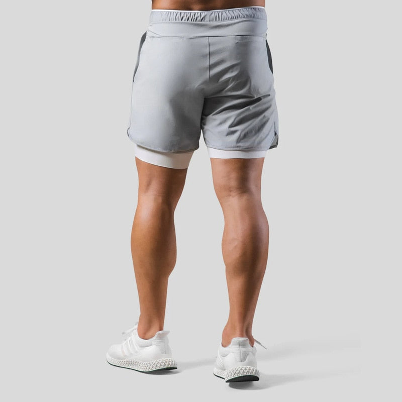 Herren-Trainingshose mit integrierten Kompressionsshorts