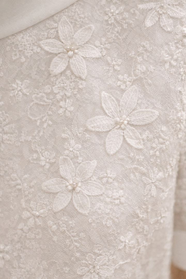 Bluse mit kurzen Ärmeln und Blumenmuster für Damen