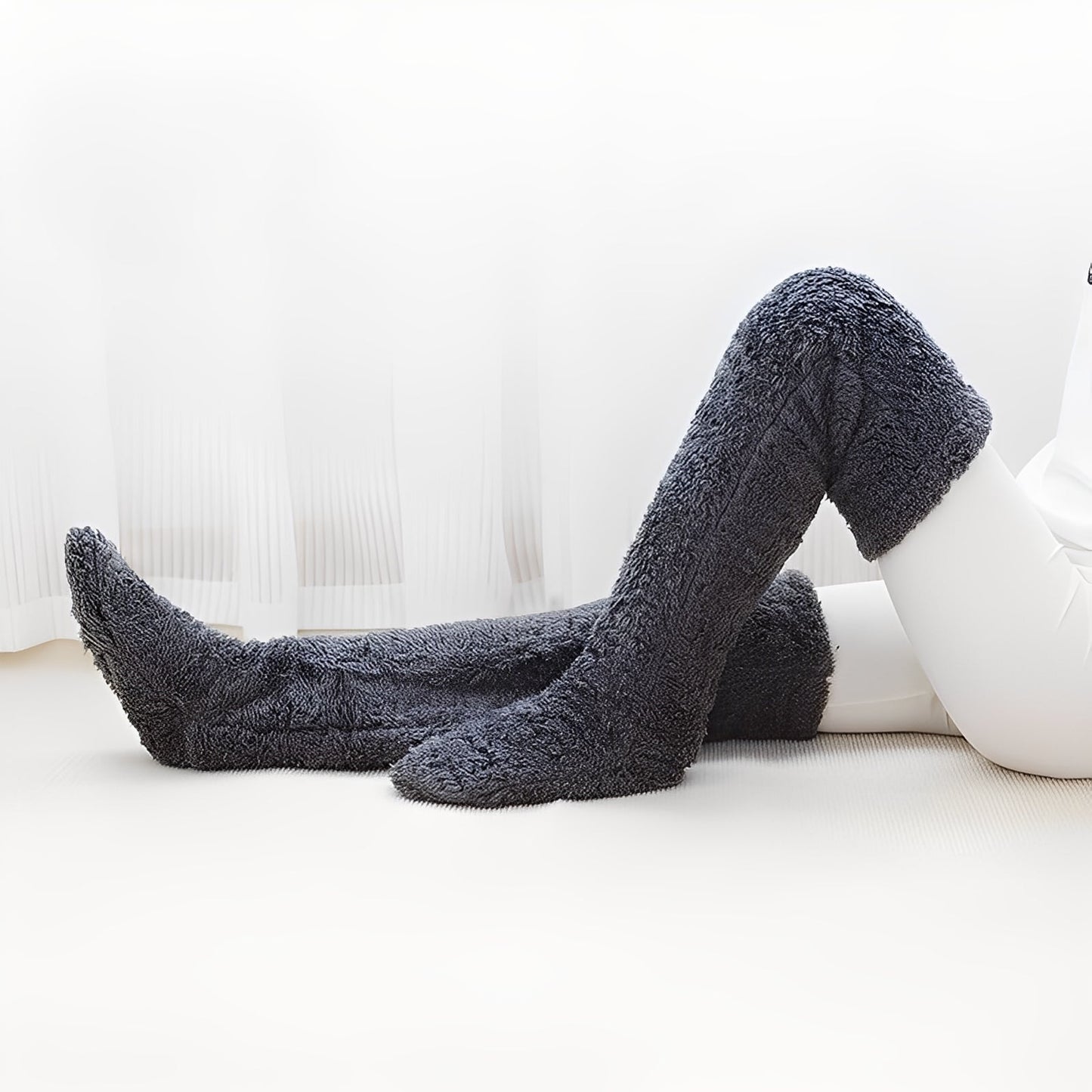 Damen warme Overknee-Wintersocken