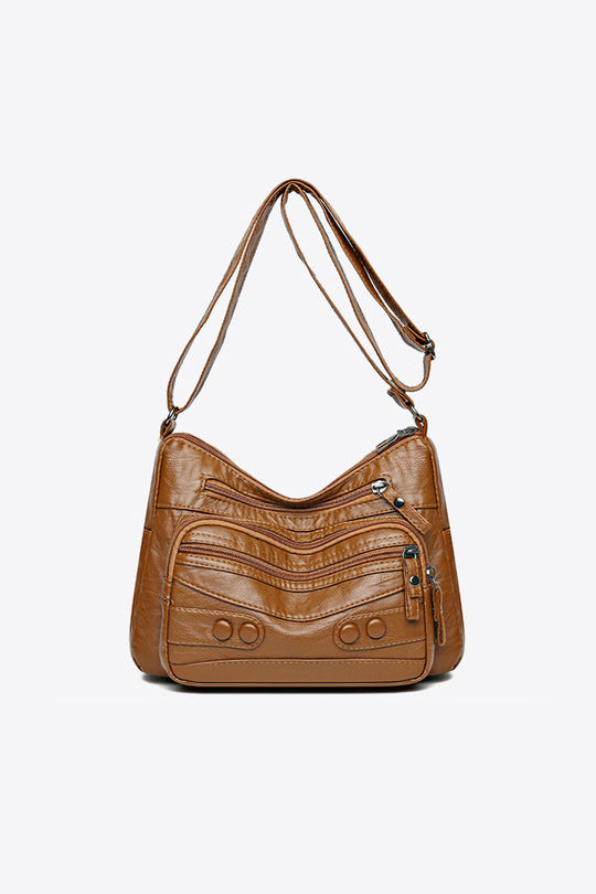 Strukturierte elegante Schultertasche für Damen