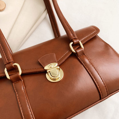 Vegane Leder Vintage Schultertasche