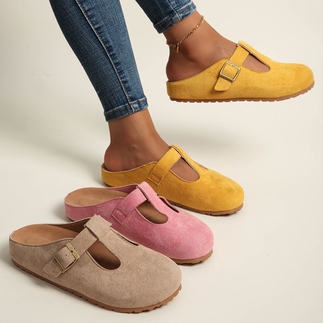 Wildleder Komfort Slipper für Damen