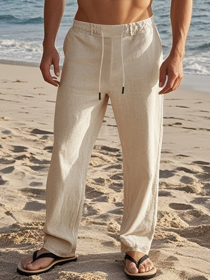 Herren Leinenhose Mit Relaxed Fit