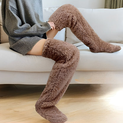 Damen warme Overknee-Wintersocken
